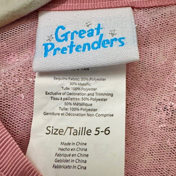 Pink Sequin Great Pretenders Costume Cape - Picture 3 of 3